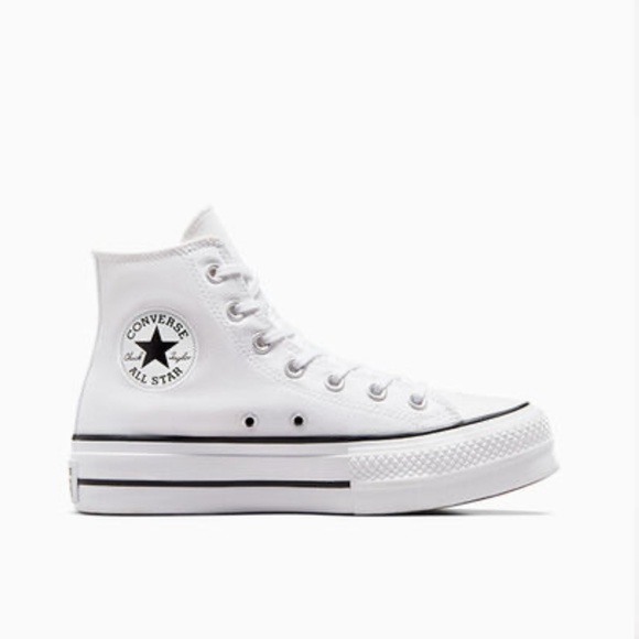 Chuck Taylor All Star Lift Platform WOMEN'S HIGH TOP SHOE White/Black/White 6.5 - Picture 1 of 15